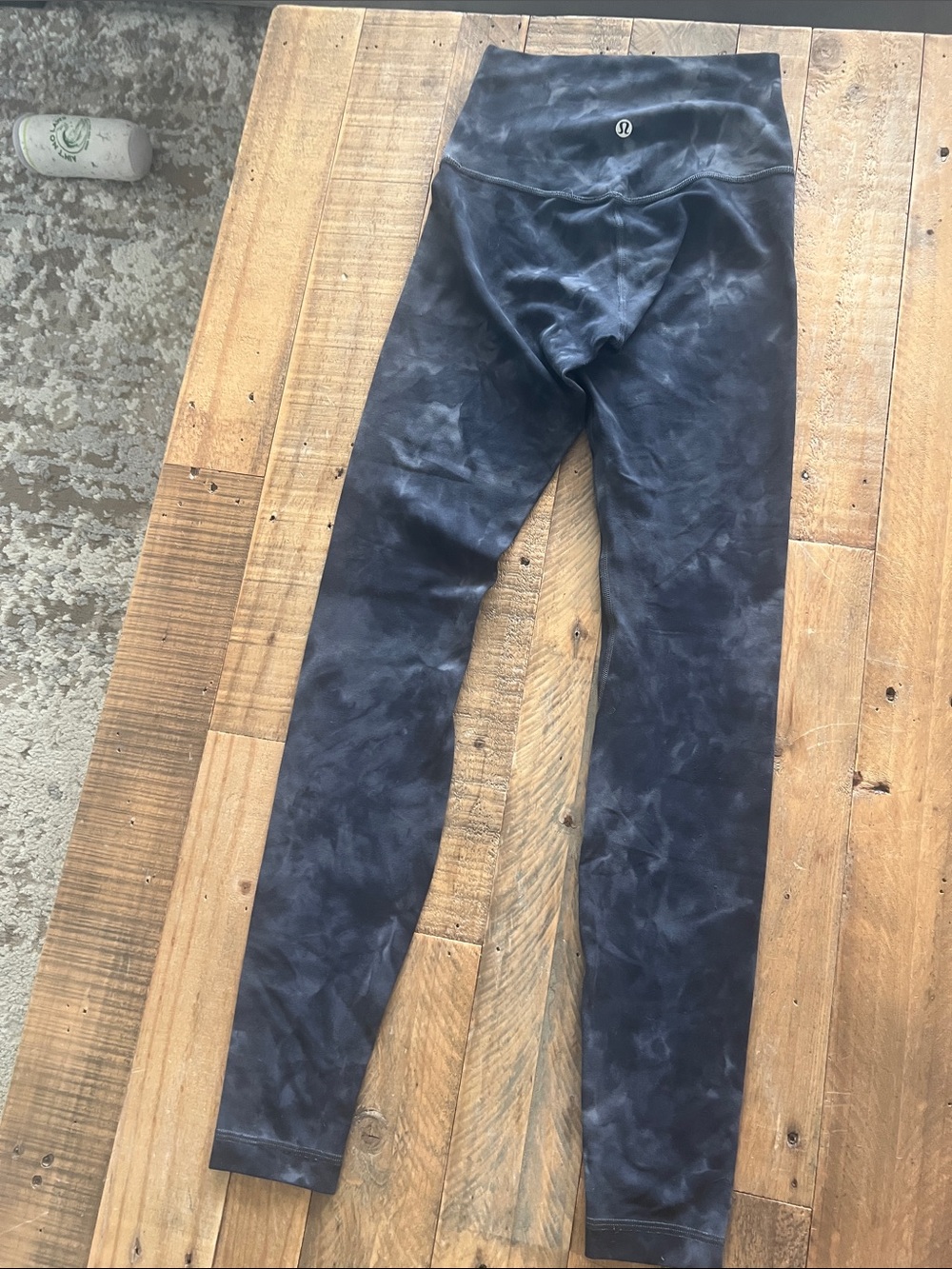 Lululemon High-Rise Tie-Dye Leggings - Black/Grey